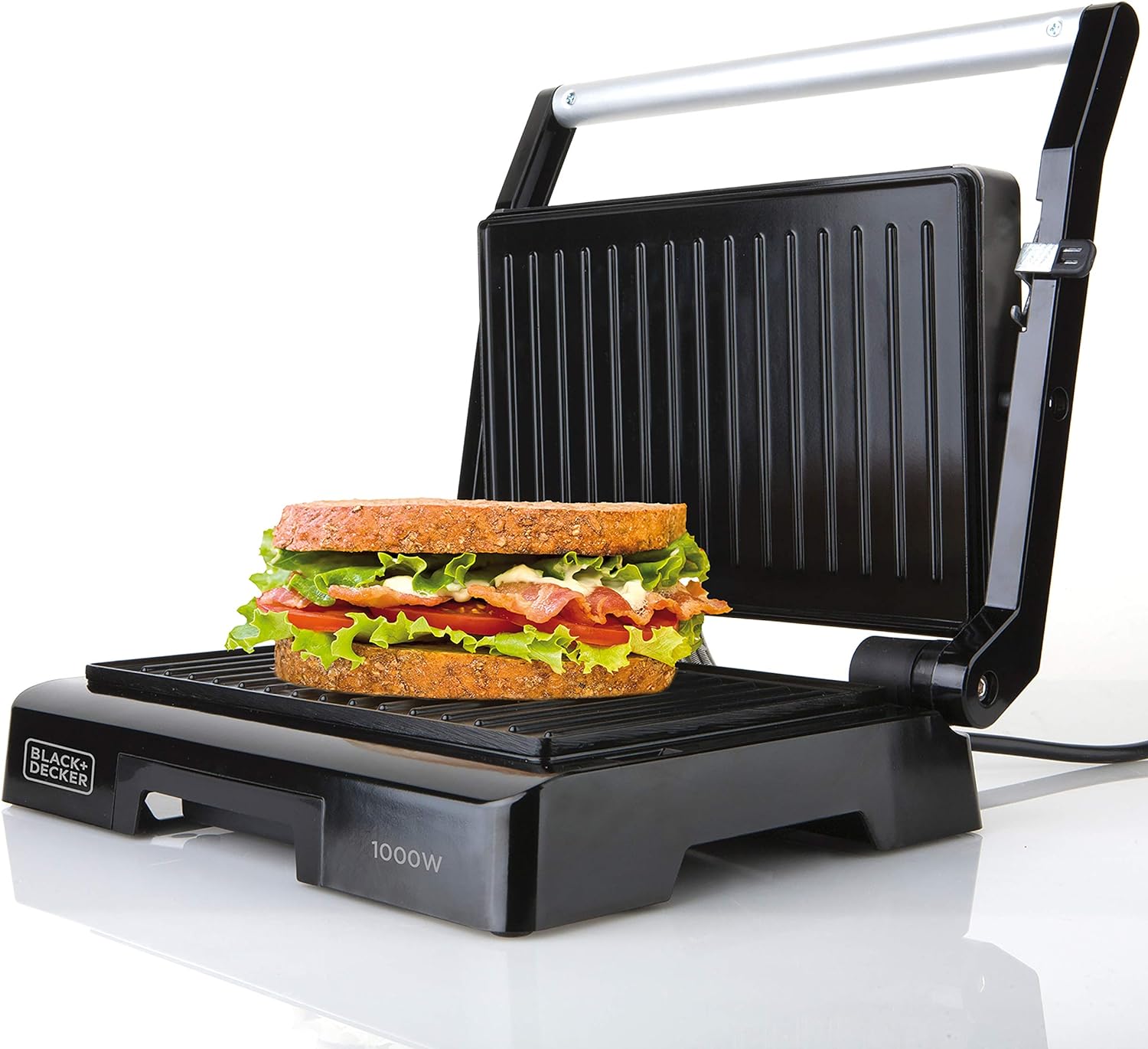 Sandwichera / Grill - MELLERWARE Grill eléctrico Hotty!, 2200 W, Negro