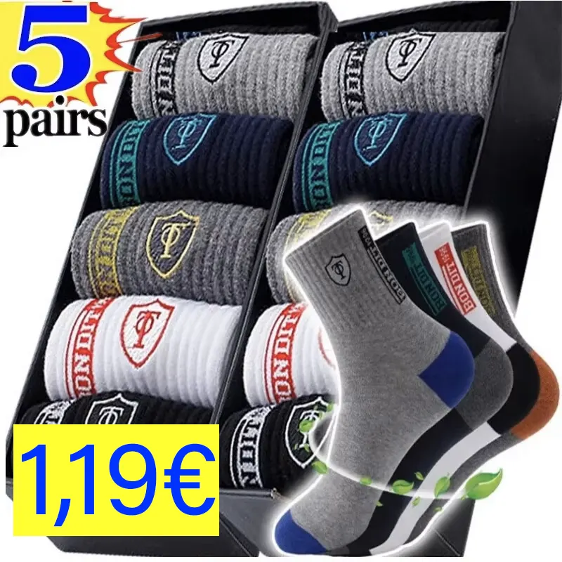 Calcetines deportivos de algodón para hombre