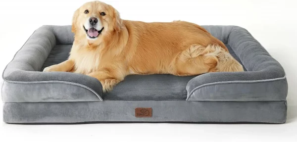 Bedsure Sofá Perro Ortopédica Grande - Cama Perro
