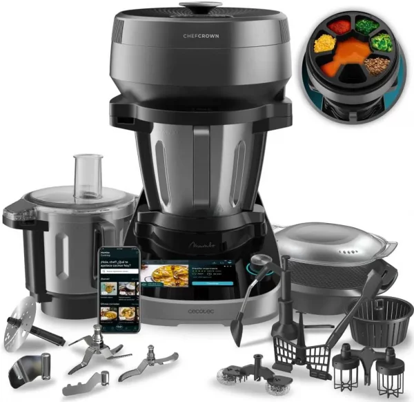 Cecotec Robot de Cocina Multifunción con Dispensador de Alimentos