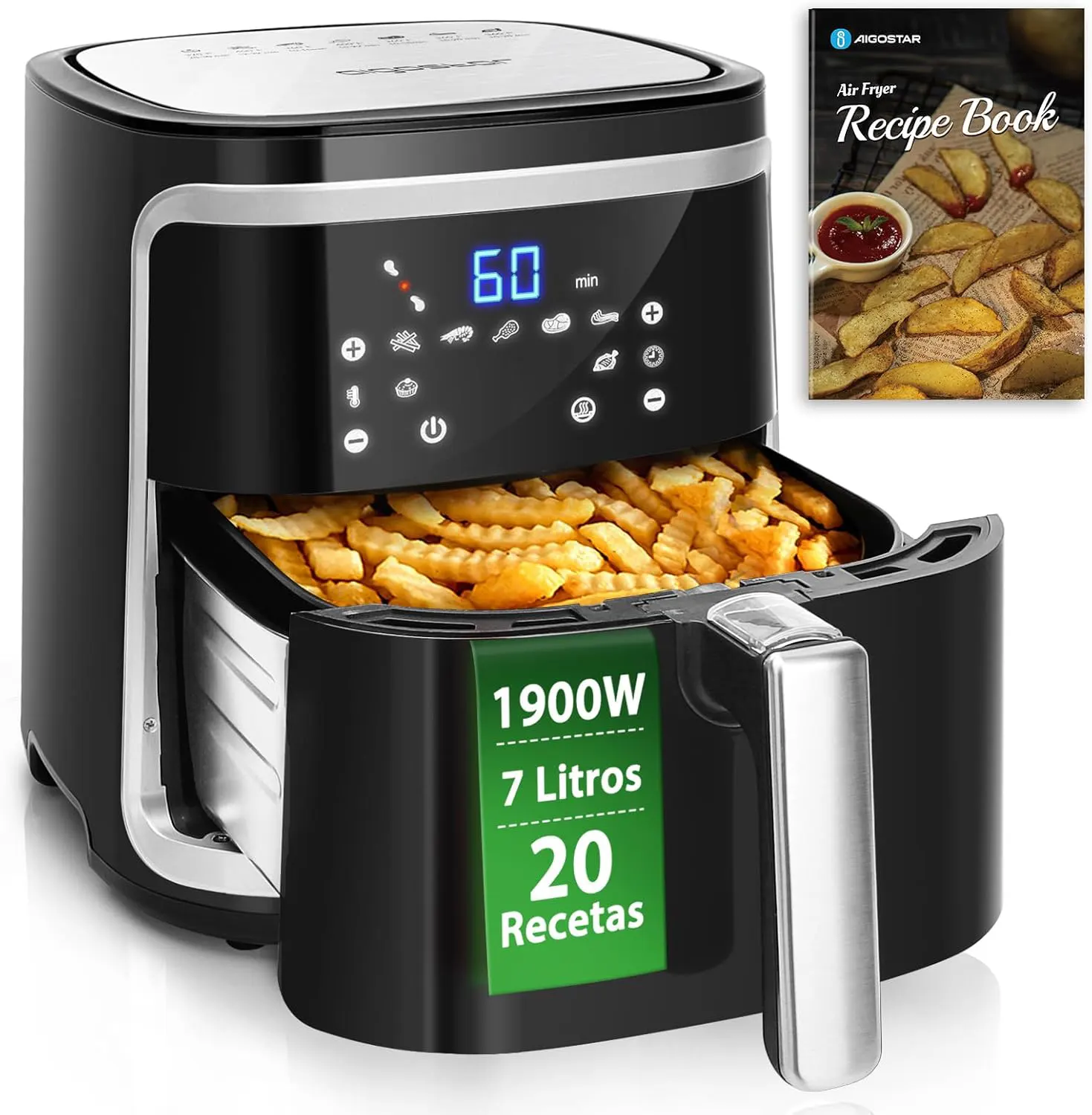 Aigostar Cube Freidora de aire XXL