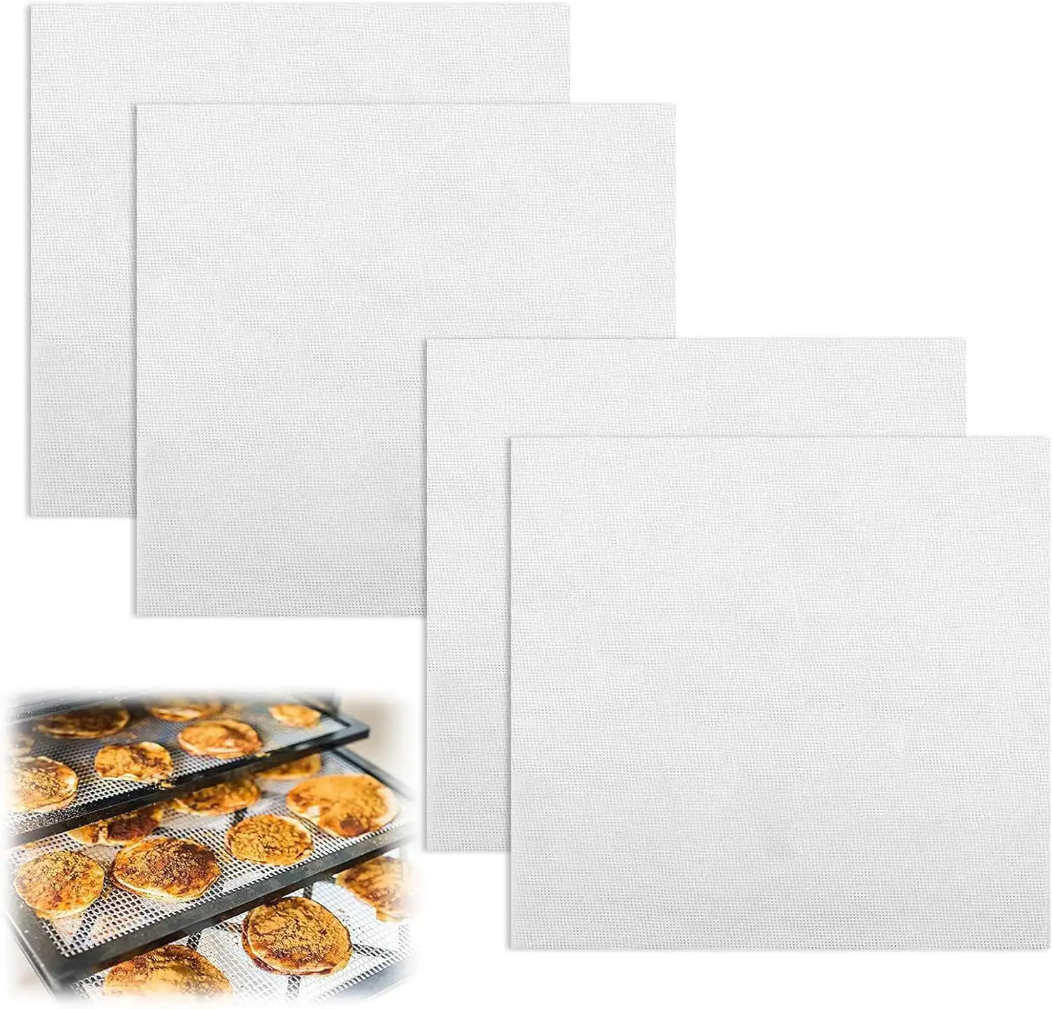 4 Piezas Hojas Deshidratadoras de Silicona