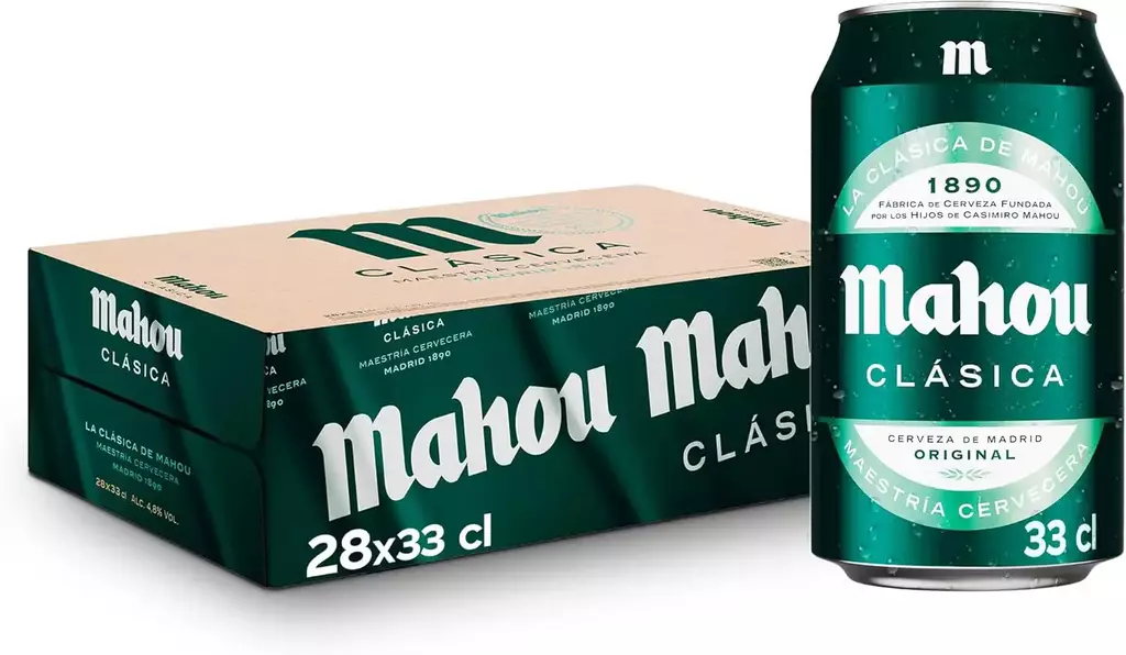 Mahou Clásica, Pack 28 Latas x 33cl