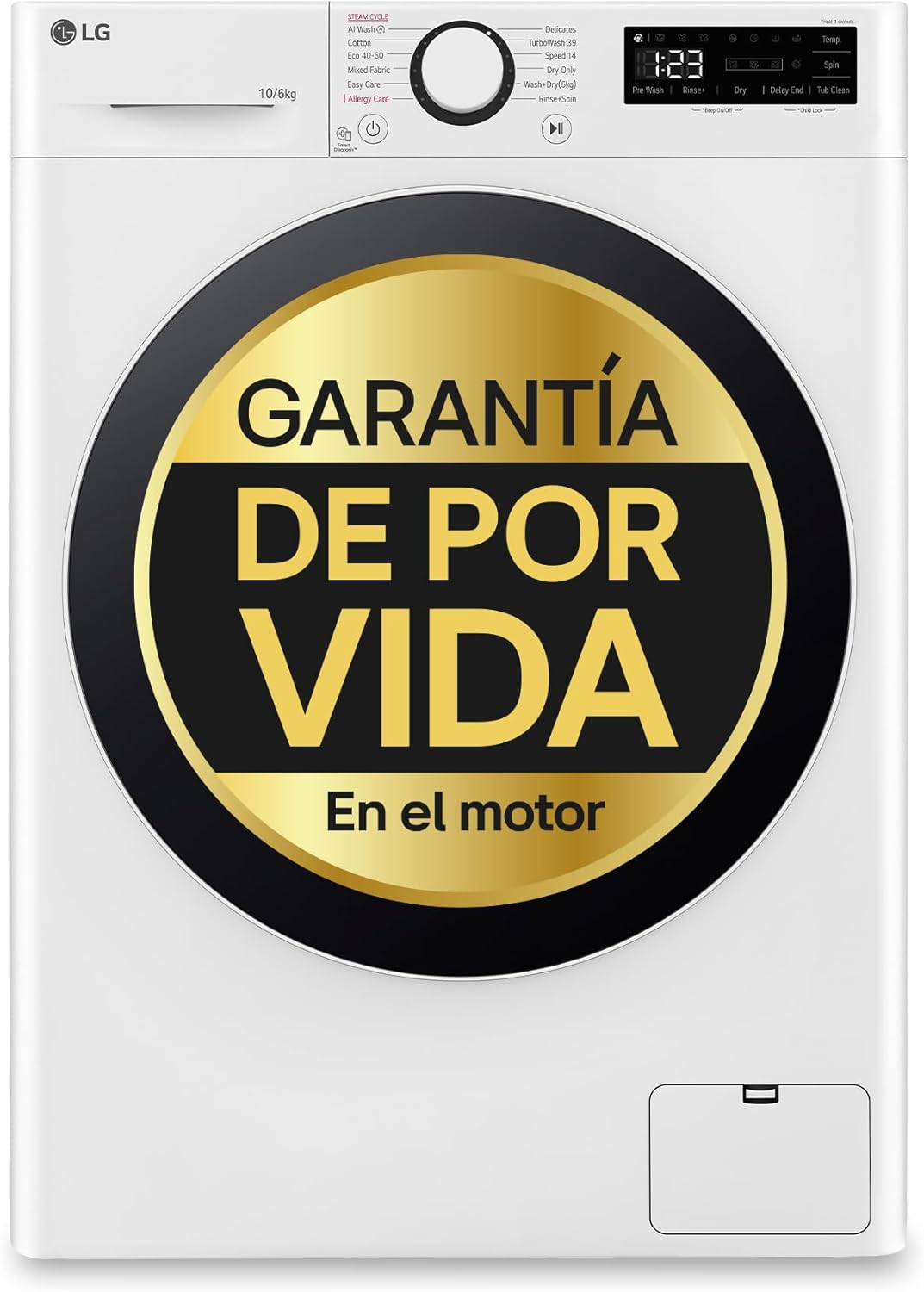 LG Lavadora Secadora Inteligente 10 6kg