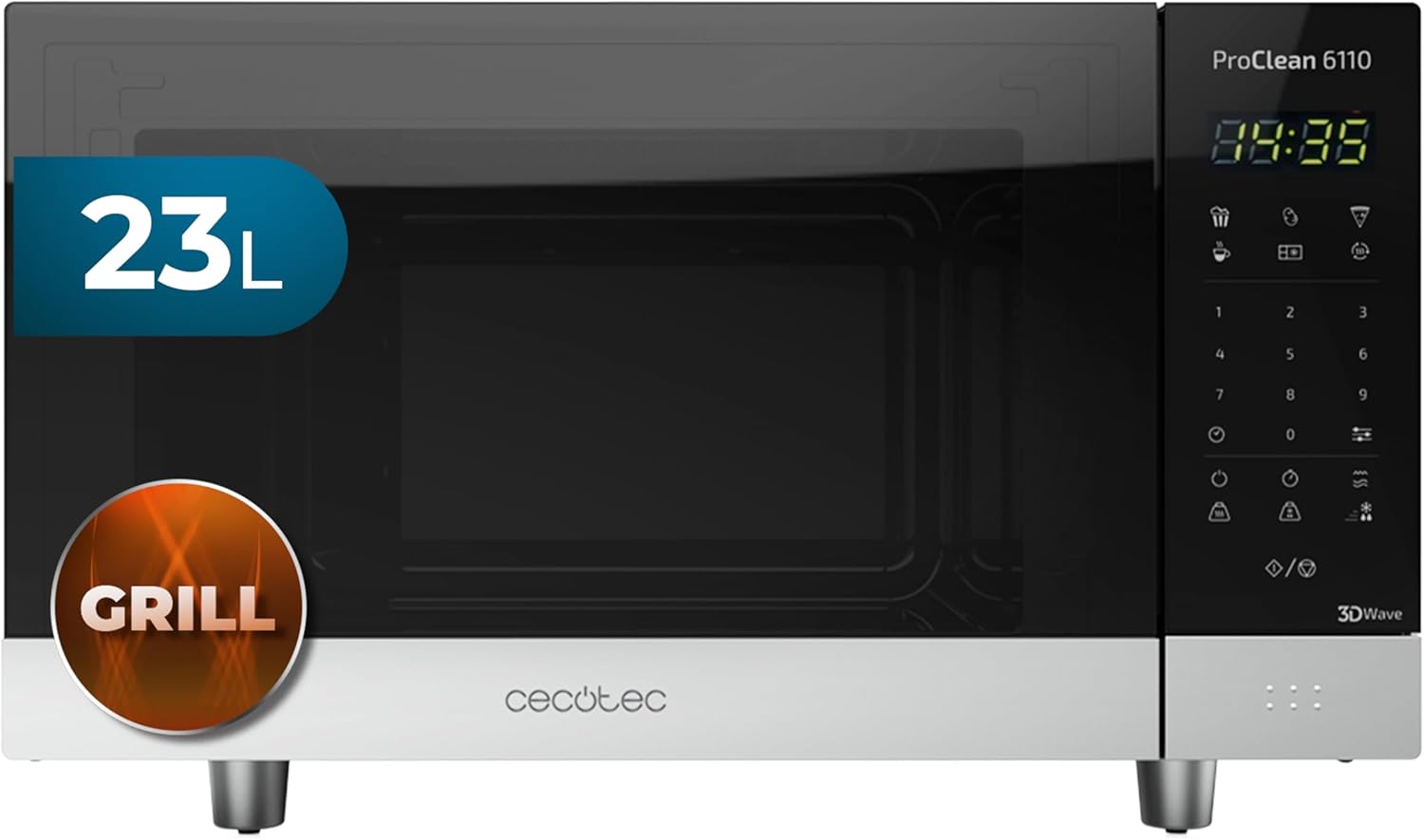 Cecotec Microondas negro ProClean