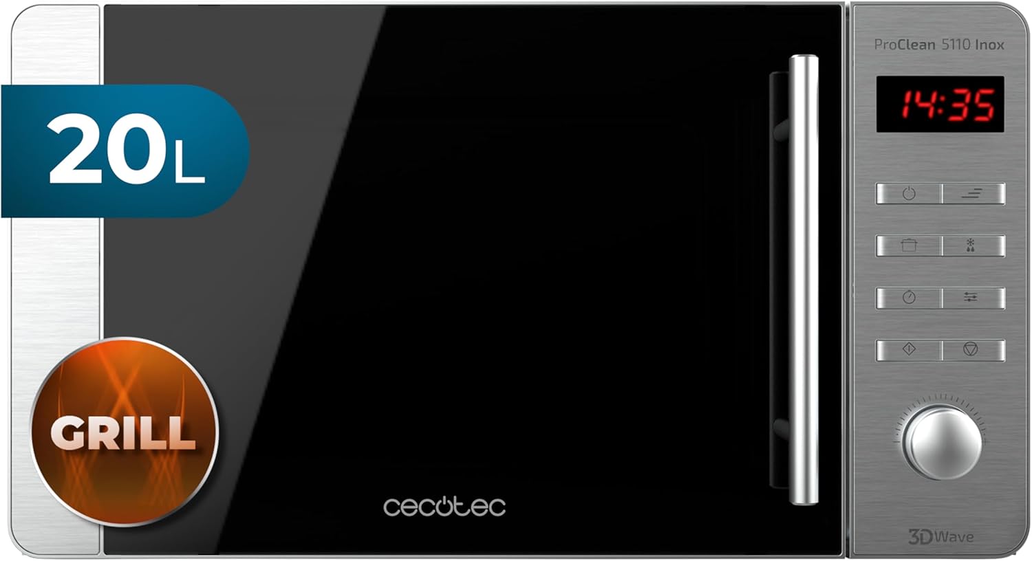 Cecotec Microondas ProClean 5110 Inox Cecotec Microondas ProClean 5110 Inox