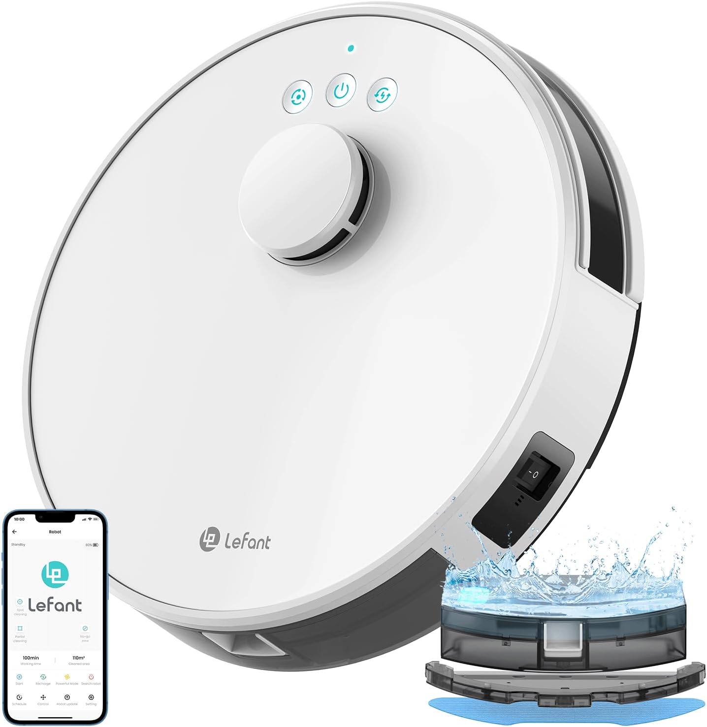 LEFANT M1 Robot Aspirador y Fregasuelos