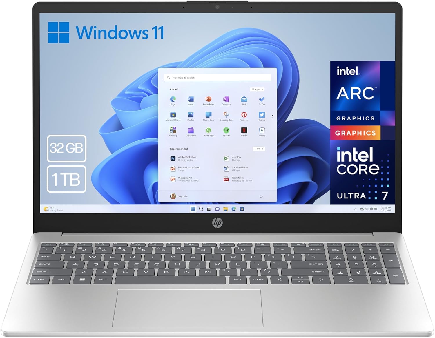 HP Ordenador portátil de 15.6