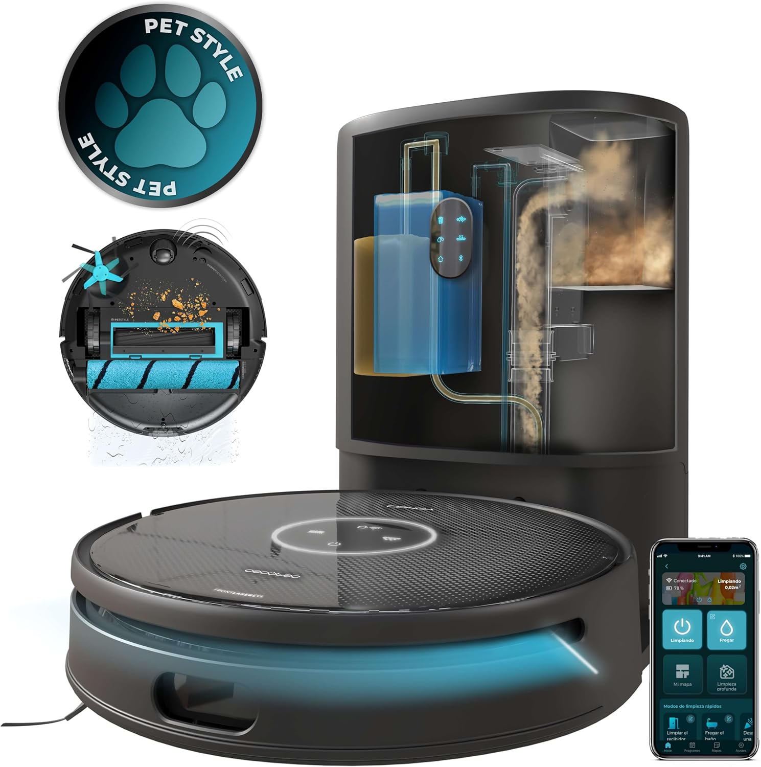 Cecotec Robot Aspirador y Friegasuelos