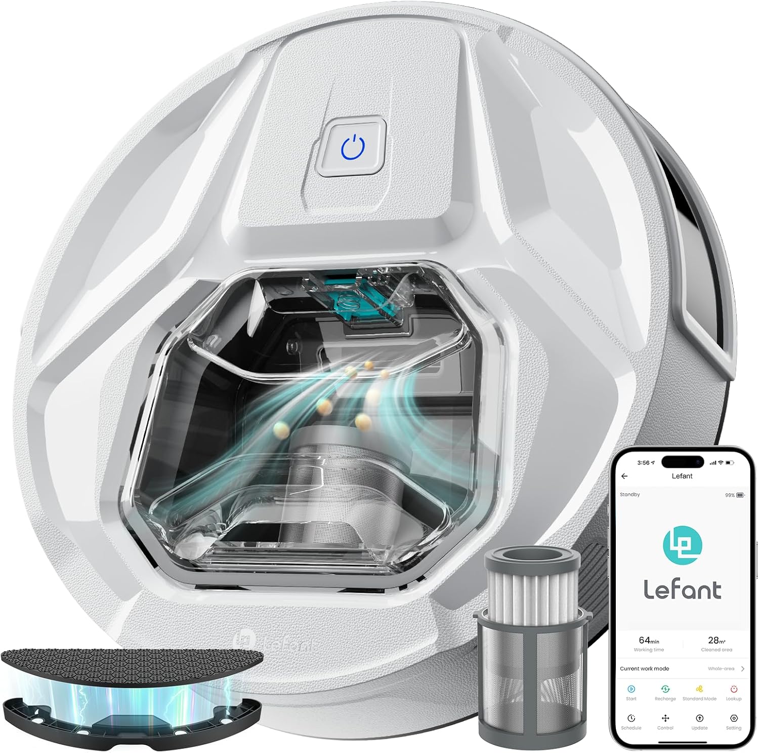 LEFANT M320 Robot Aspirador blanco