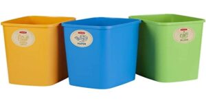 Curver Juego 3 cubos de basura