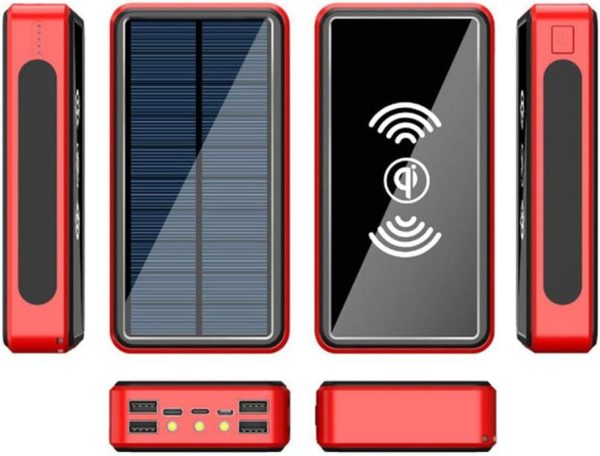 RUSTOO Solar Power Bank 100000mAh Banco...