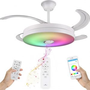 LUMIKING Ventilador de Techo RGB