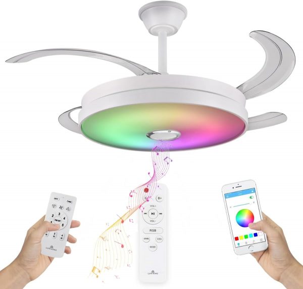 LUMIKING Ventilador de Techo RGB