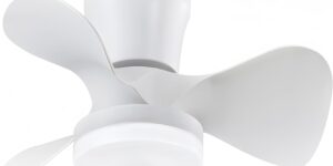 LEDUNI Ventilador de techo con luz LED