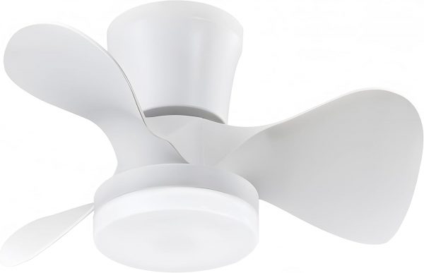 LEDUNI Ventilador de techo con luz LED