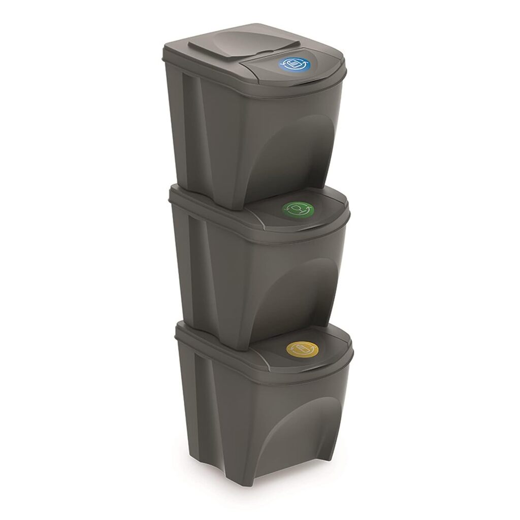 Set de 3 cubos de basura KEDEN SORTIBOX