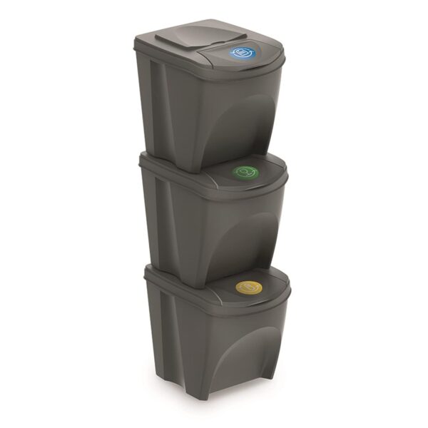 Set de 3 cubos de basura KEDEN SORTIBOX