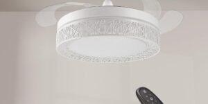 M mimotec - Ventilador de Techo Led Whi...