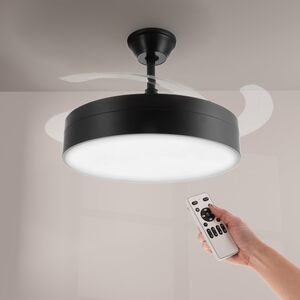 Ventilador con Luz Lámpara LED 72W Vent...