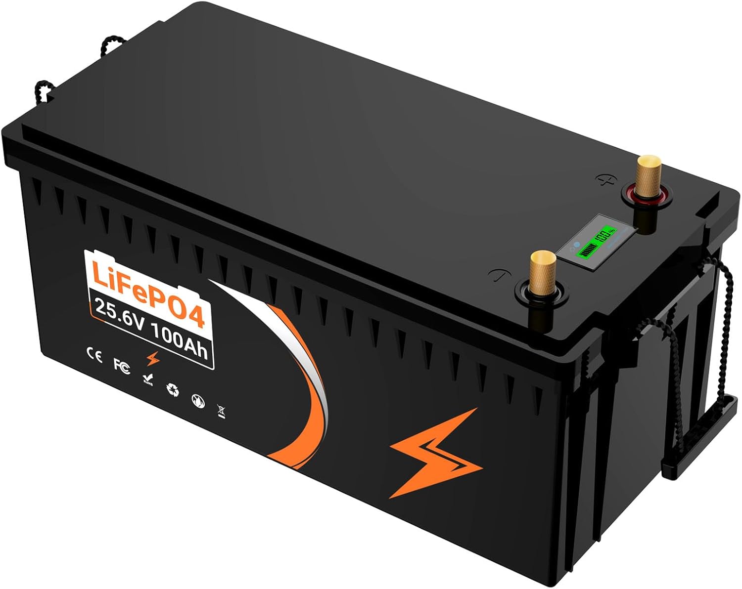 Batería de litio LiFePO4 de 24 V 100 Ah...