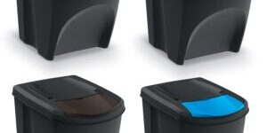 Juego de 4 Cubos de Reciclaje