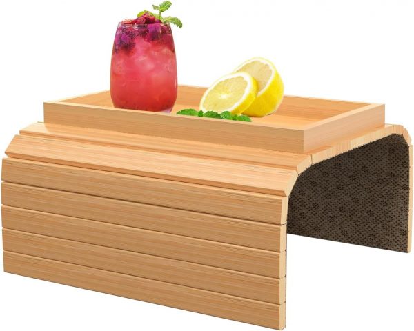 Bandeja para sofá con reposabrazos de b...