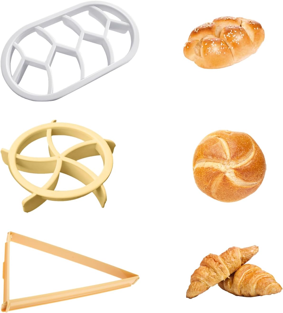 Máquina para hacer pan de 3 piezas,...