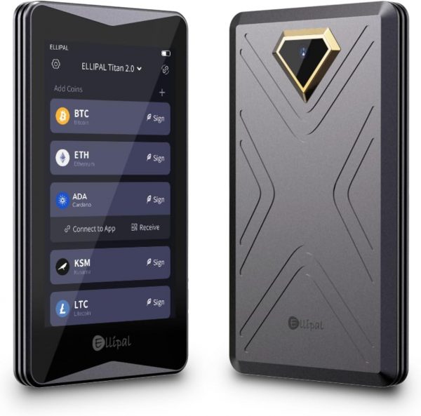 ELLIPAL Titan 2.0 Crypto Cold Wallet,...