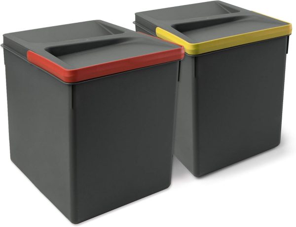 Cubo de Basura Gris 15 litros
