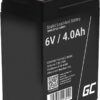Green Cell Batería AGM VRLA 6V 4Ah -...