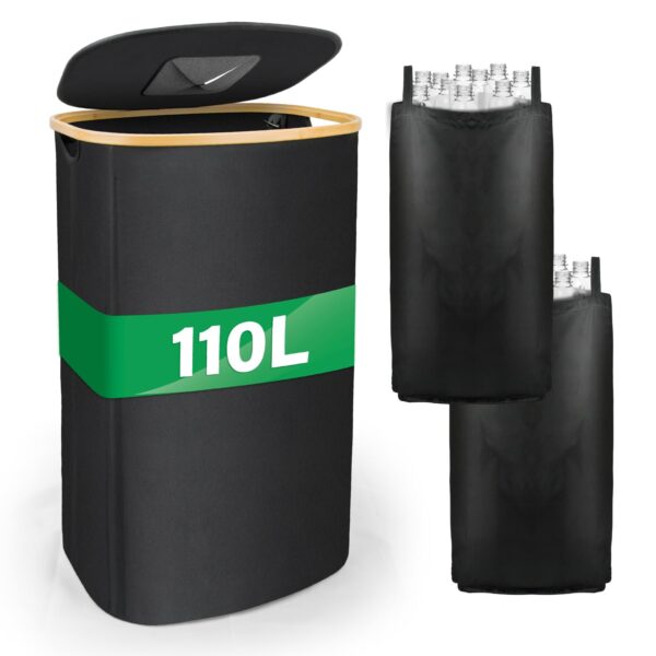 MOWETOO Cubo de reciclaje de 110 litros