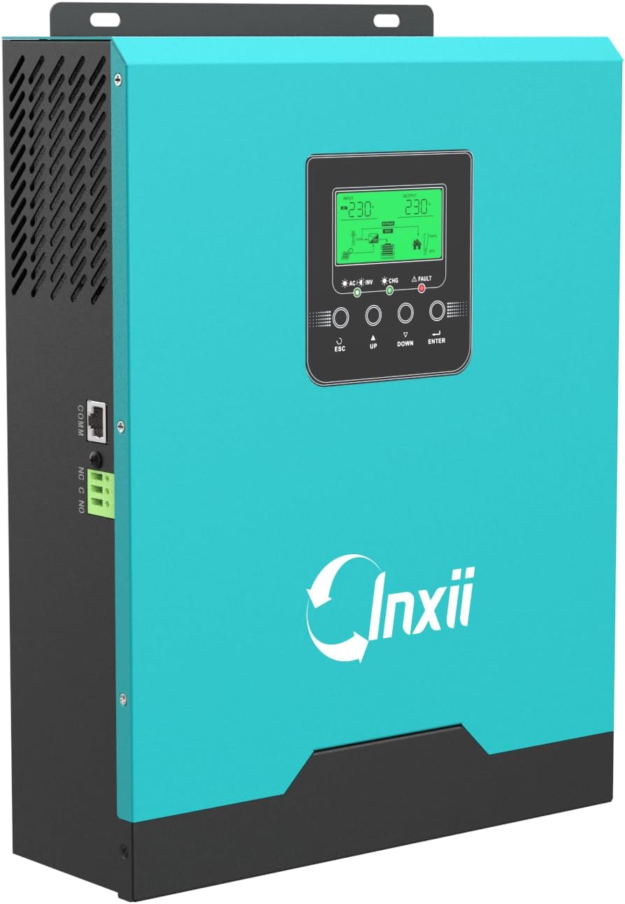 Inxii 2400W 3000VA Inversor Híbrido 24V...