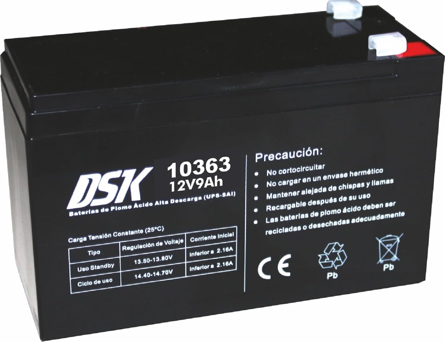 DSK 10363 - Batería de Plomo Recargable...