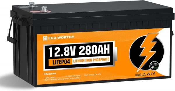 ECO-WORTHY Bateria Litio 280Ah 12V...
