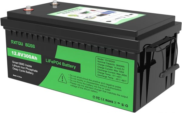 DATOUBOSS Batería 12V 300Ah LiFePO4...