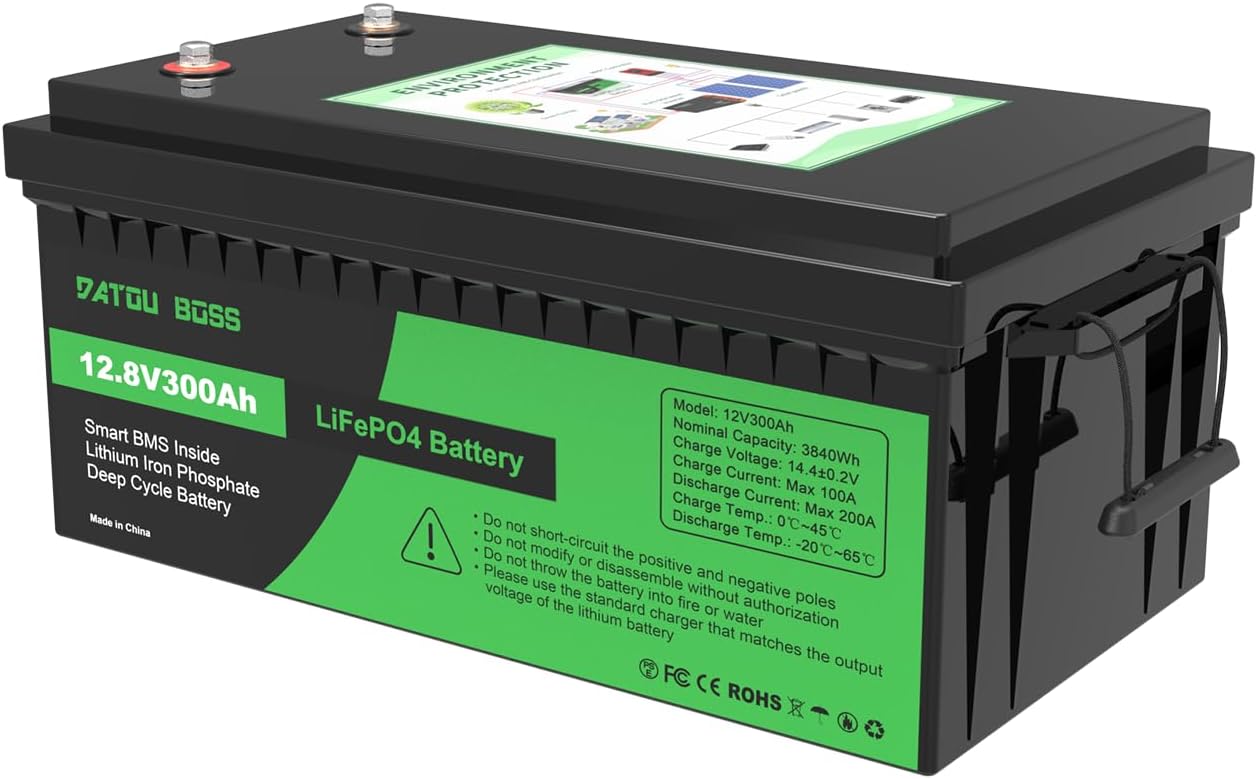DATOUBOSS Batería 12V 300Ah LiFePO4... DATOUBOSS Batería 12V 300Ah LiFePO4...