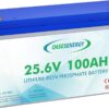 Oasesenergy Batería de Litio 24V 100Ah...