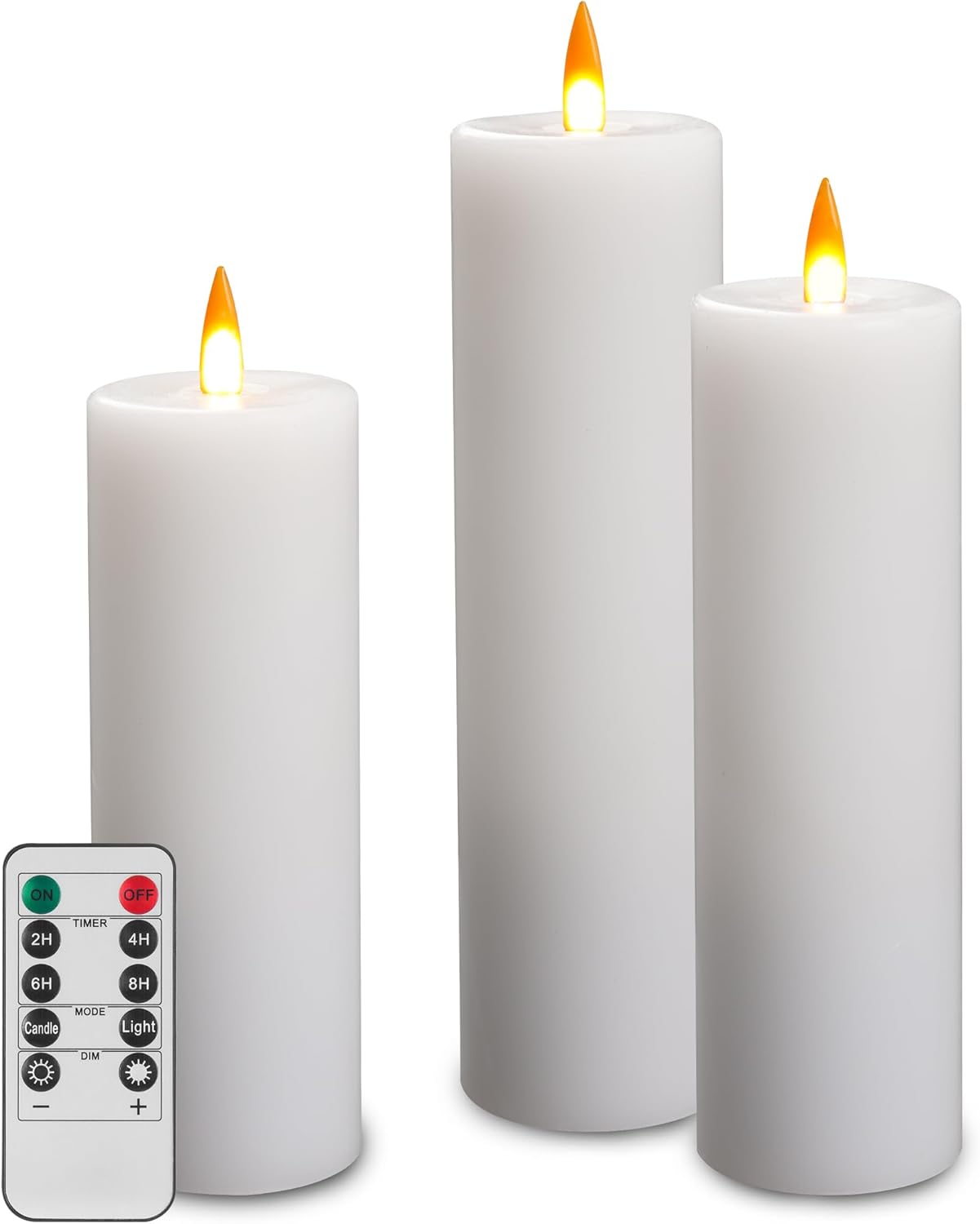 Da by Juego de 3 velas LED analógicas