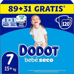 Dodot Pañales Bebé-Seco, Talla 7 (15-24...