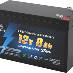 12V 8Ah Batería de Litio Batería...