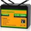ECO-WORTHY Bateria Litio 12V 100Ah...