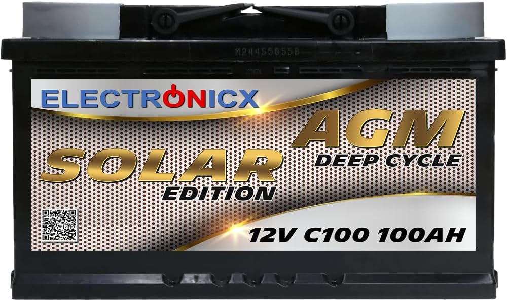 Batería Solar 12V 100AH Electronicx...