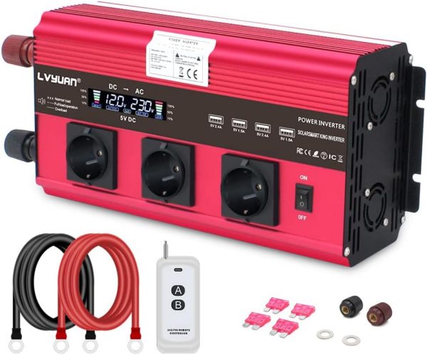 Cantonape Inversor de Corriente 2500W...