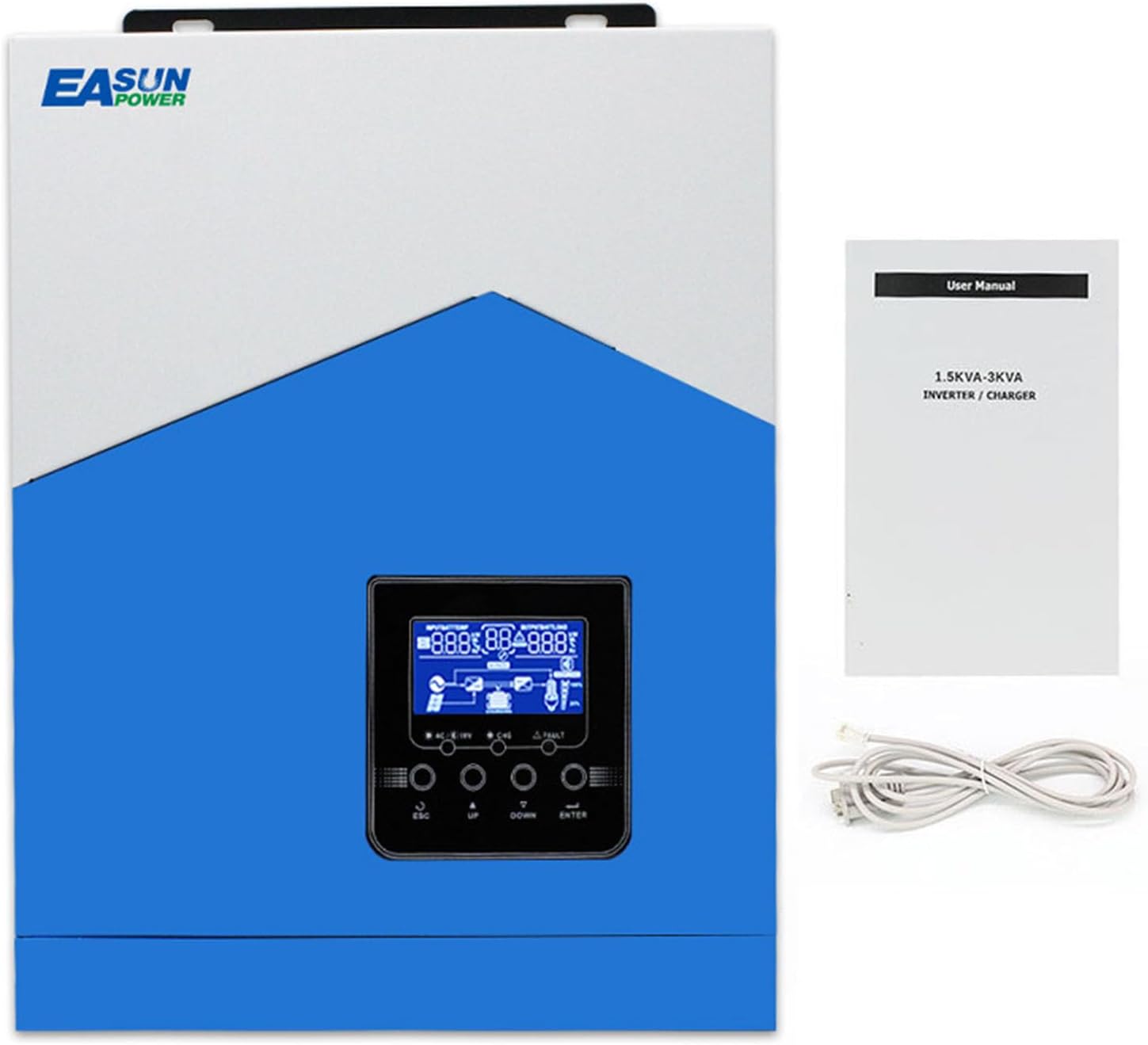 POWLAND 3KVA 2400W Inversor solar...