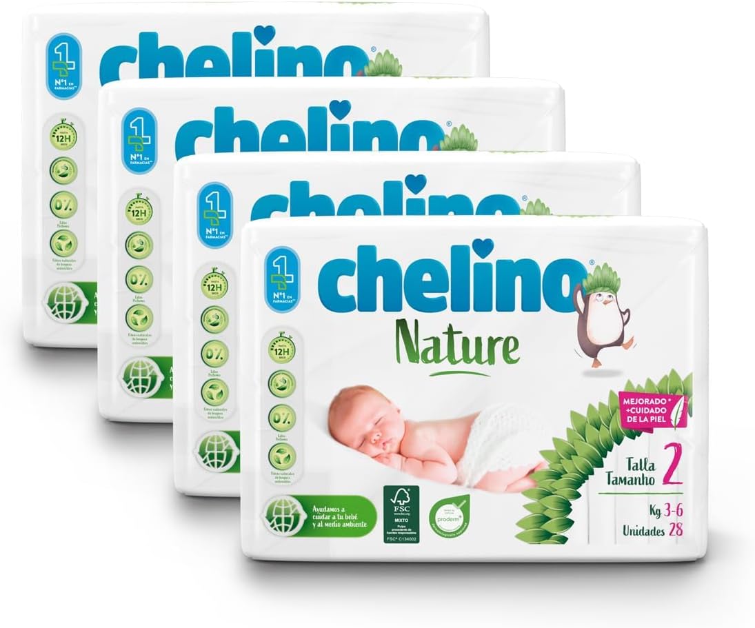 Pack ahorro Pañales T2 3-6 kg Chelino... Pack ahorro Pañales T2 3-6 kg Chelino...