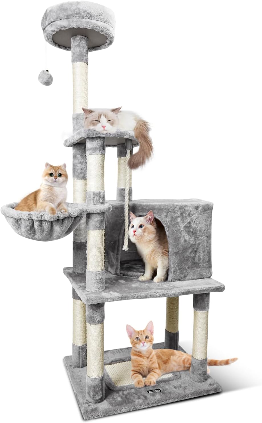 61pNzu00DML._AC_SL1500_.jpg Nobleza Cat Tree 148cm Árbol Rascador