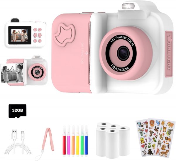 Cámara de Fotos Instantánea para Niños,...