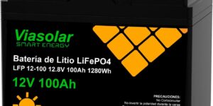 VIASOLAR Batería de Litio 100Ah 12V...