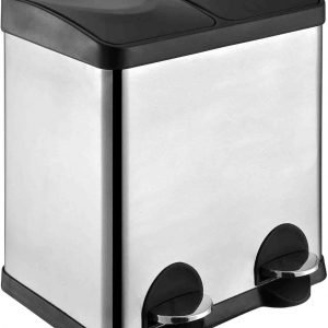 Cubo de Reciclaje Doble con Pedal